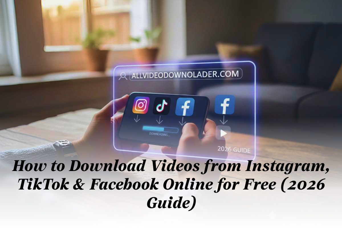 How to Download Videos from Instagram, TikTok & Facebook Online for Free (2026 Guide)