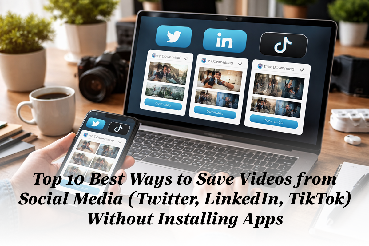 Top 10 Best Ways to Save Videos from Social Media (Twitter, LinkedIn, TikTok) Without Installing Apps