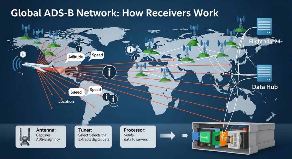 Global ADS-B Network: How Receivers Work – 12d technology