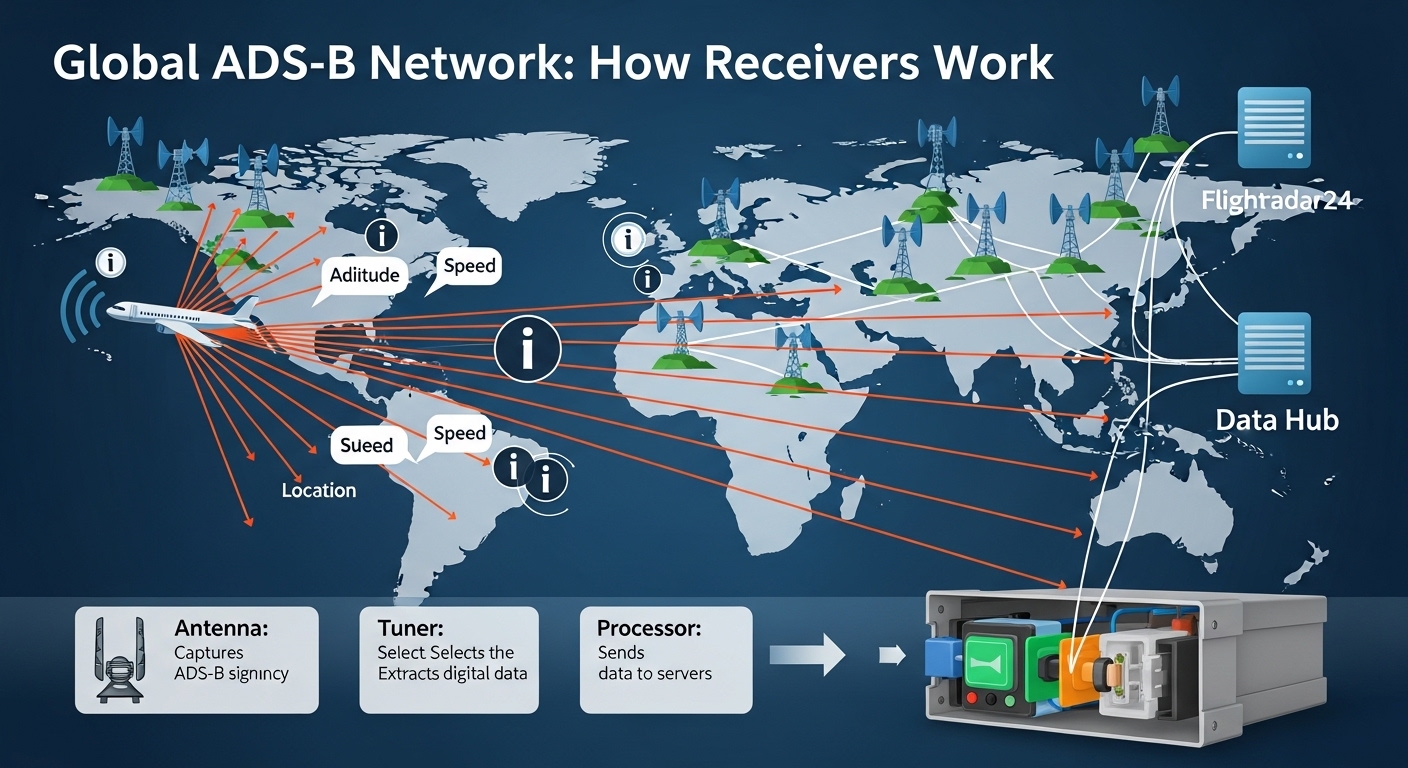 Global ADS-B Network: How Receivers Work