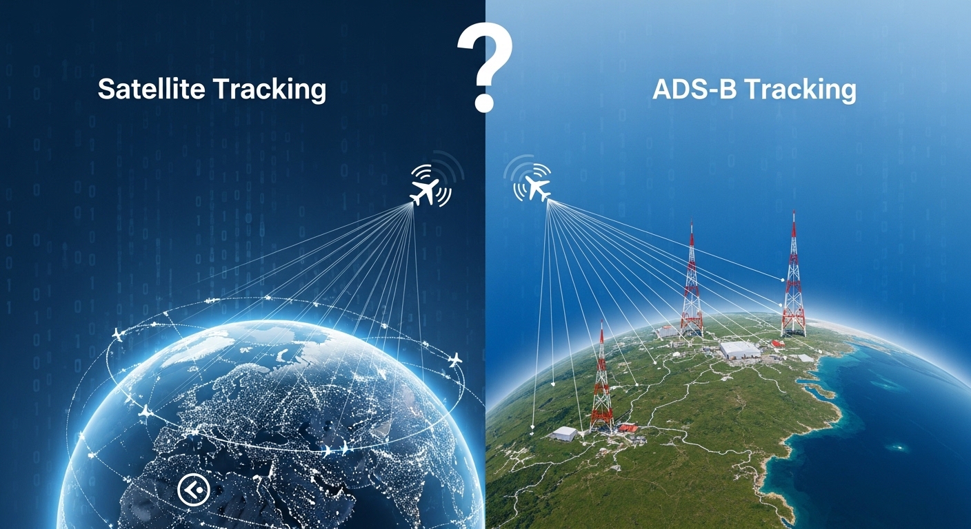 Satellite vs ADS-B Tracking: What’s More Accurate?