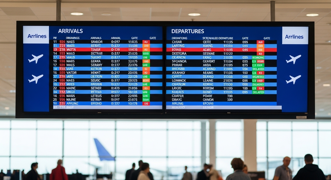Airport Arrivals and Departures: Live Flight Status and Real-Time Tracking