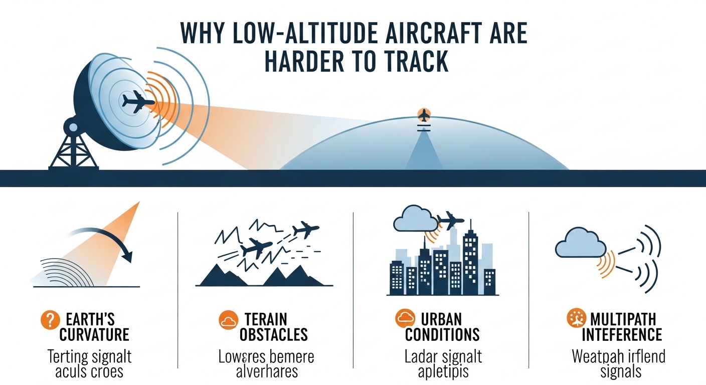 Why Low-Altitude Aircraft Are Harder to Track