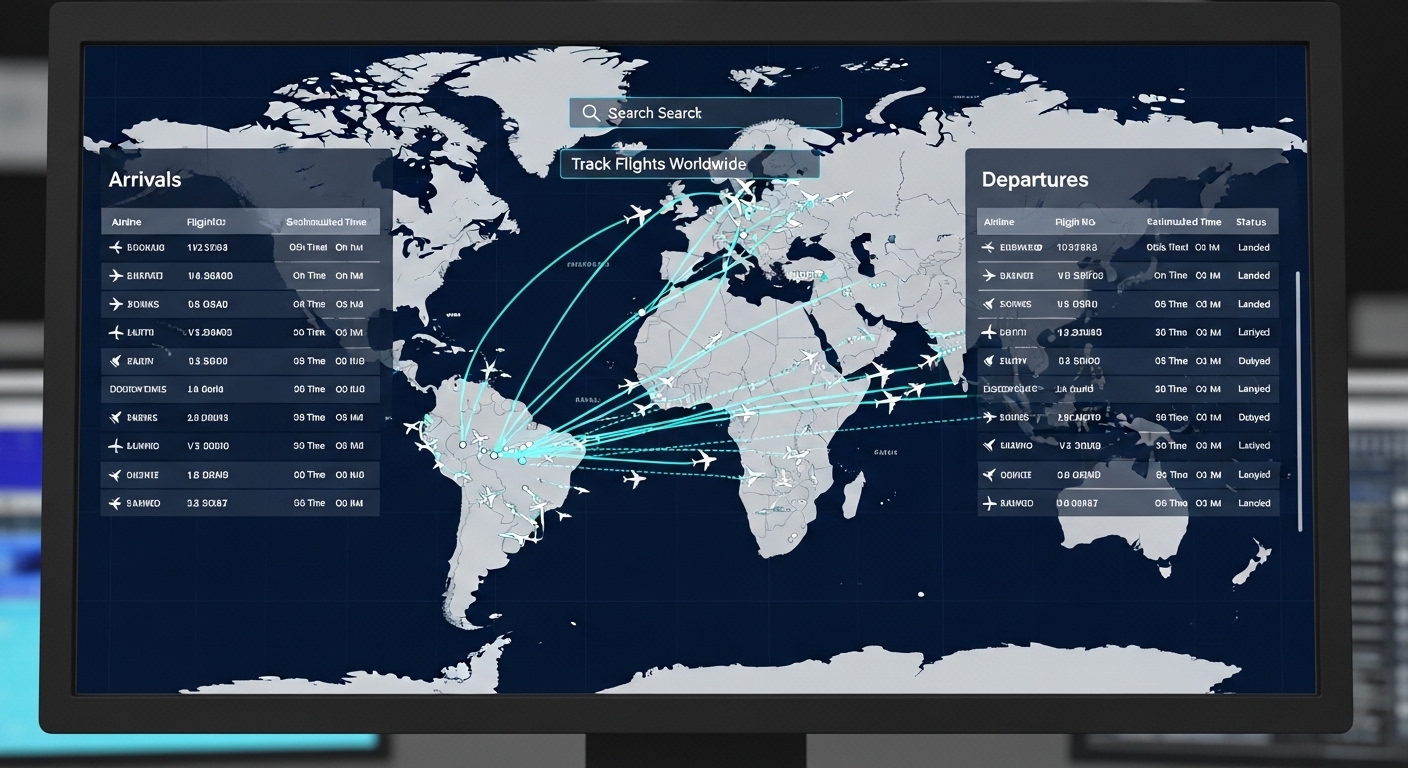 Flight Tracker Arrivals and Departures – Track Flights in Real Time Worldwide