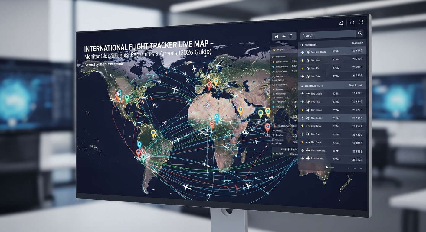 International Flight Tracker Live Map – Monitor Global Flights, Departures & Arrivals (2026 Guide)