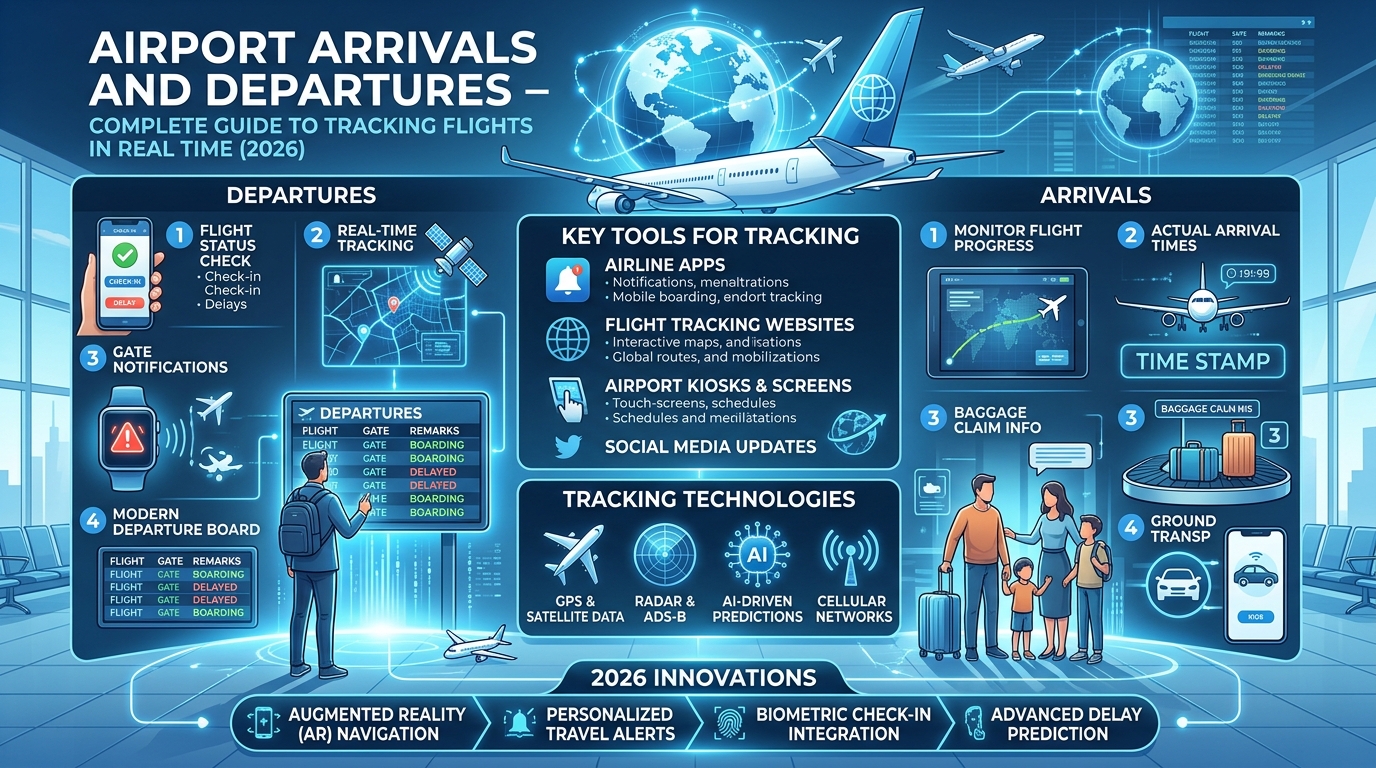 Airport Arrivals and Departures – Complete Guide to Tracking Flights in Real Time (2026)