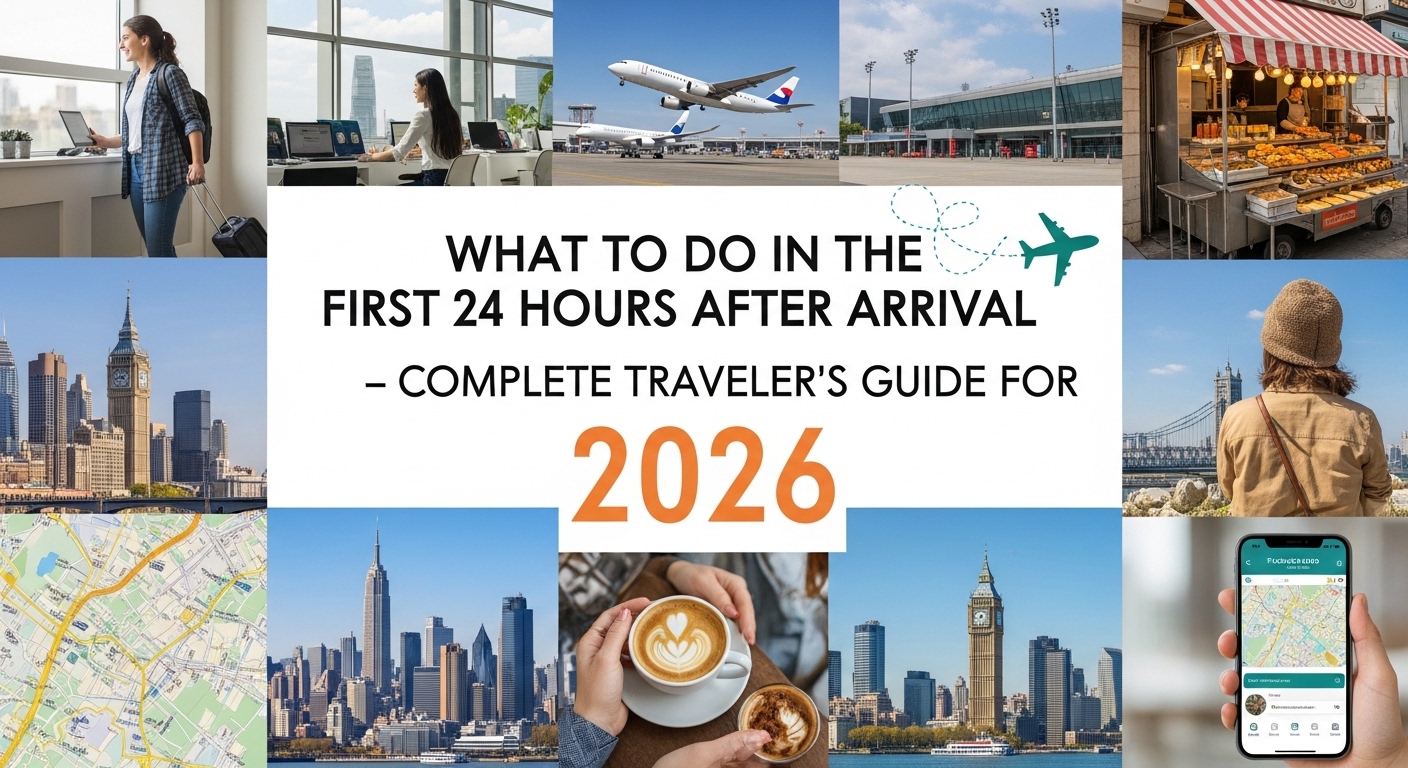 What to Do in the First 24 Hours After Arrival – Complete Traveler’s Guide for 2026