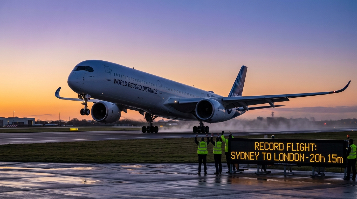 Airbus A350-1000ULR Sets a New World Distance Record: How to Follow Record-Breaking Flights Live
