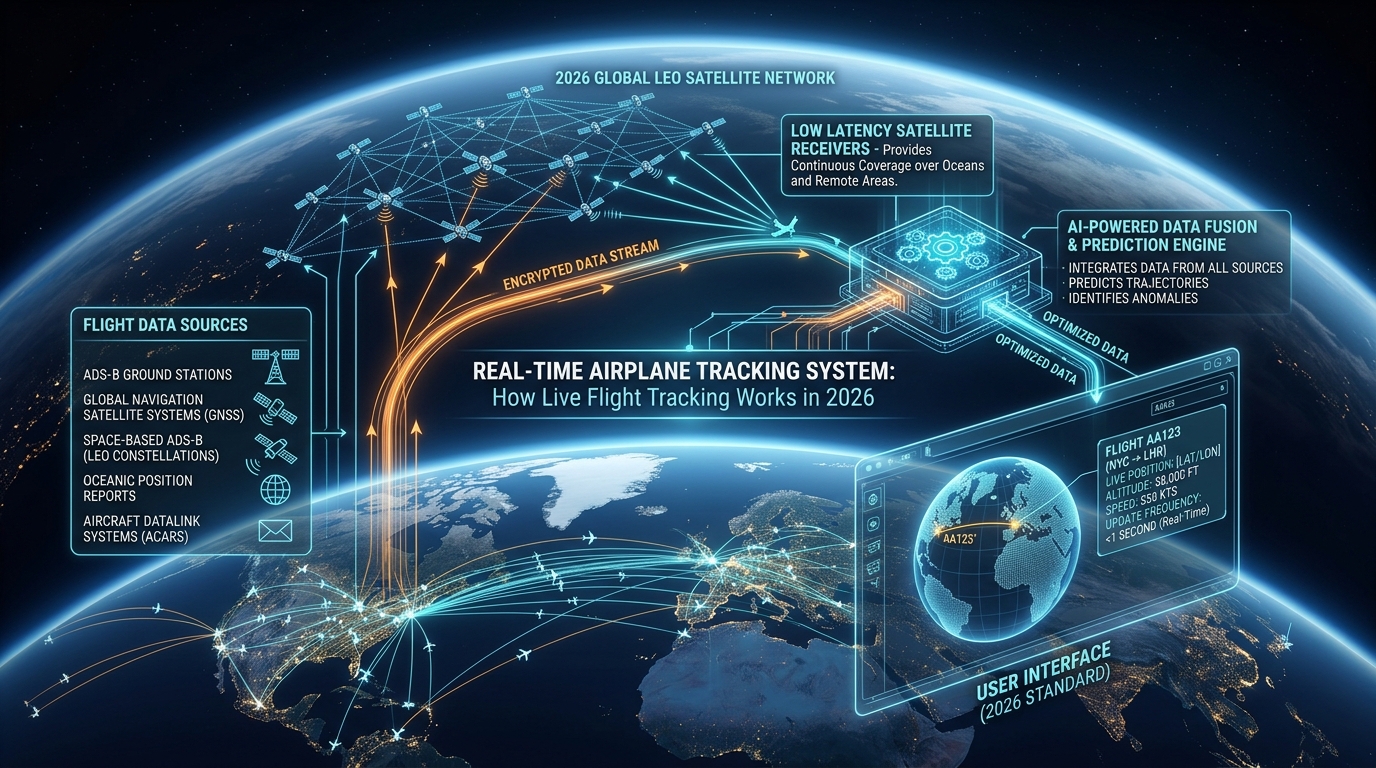 Real-Time Airplane Tracking System: How Live Flight Tracking Works in 2026